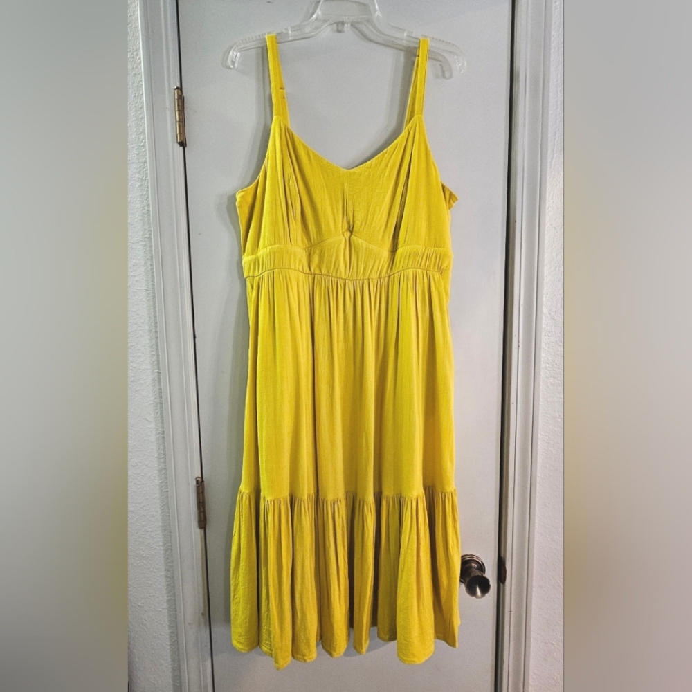 EUC Torrid Yellow Sundress -Sz 1 (16/18)